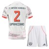 Camisola + Calções FC Bayern de Munique Dayot Upamecano 2 Criança Equipamento 2ª 2025-26